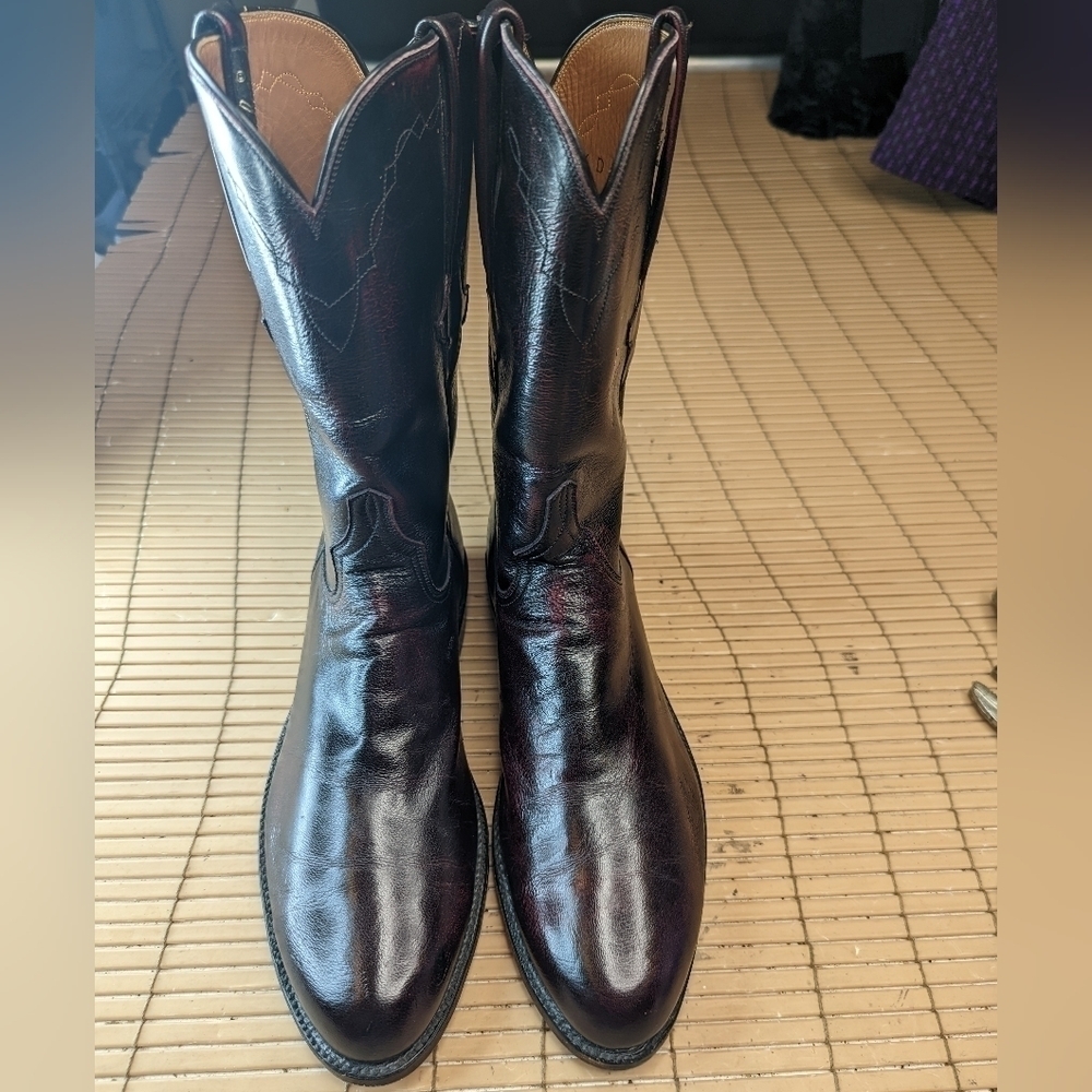 LUCCHESE **CLASSIC** Bottes mollet en jersey noir M/8,5 D
